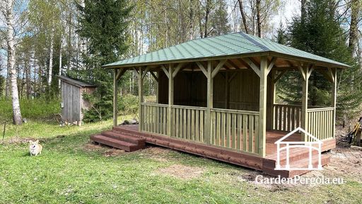 Large wood gazebos
