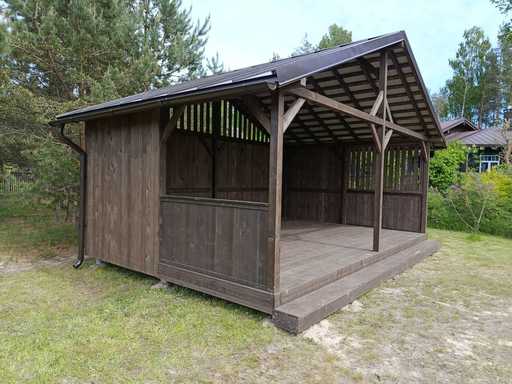 4x5m Gartenpavillon — Praktisch, Langlebig und Perfekt als Außenschutz