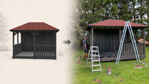 Wie man ein Gartenpavillon bestellt