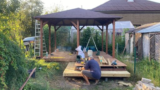 Wie man ein Gartenpavillon bestellt - 6