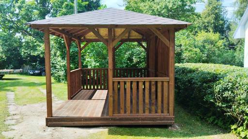 Wo sollte man ein Gartenpavillon im Garten platzieren?