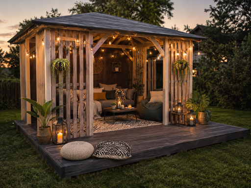 3x4 m Holzpavillon