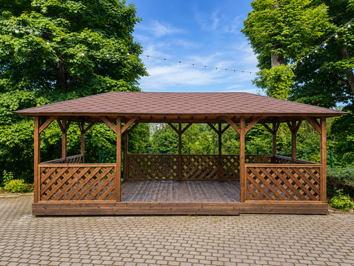 Wie man eine Holzpergola selbst baut
