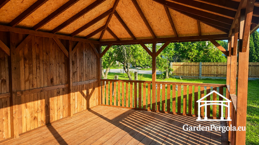 4x6 m Holz-Gartengazebo