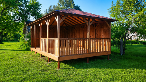 Wie man den Boden für ein Holzpavillon vorbereitet