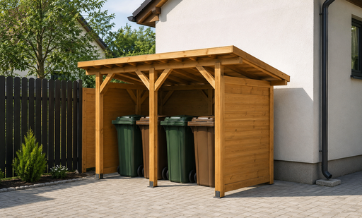 Warum ein hölzerner Mülltonnenunterstand eine kluge Ergänzung für Ihren Garten ist